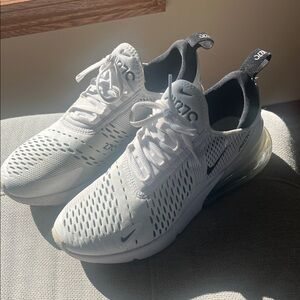 Nike Air Max 270 White and Black Sneakers